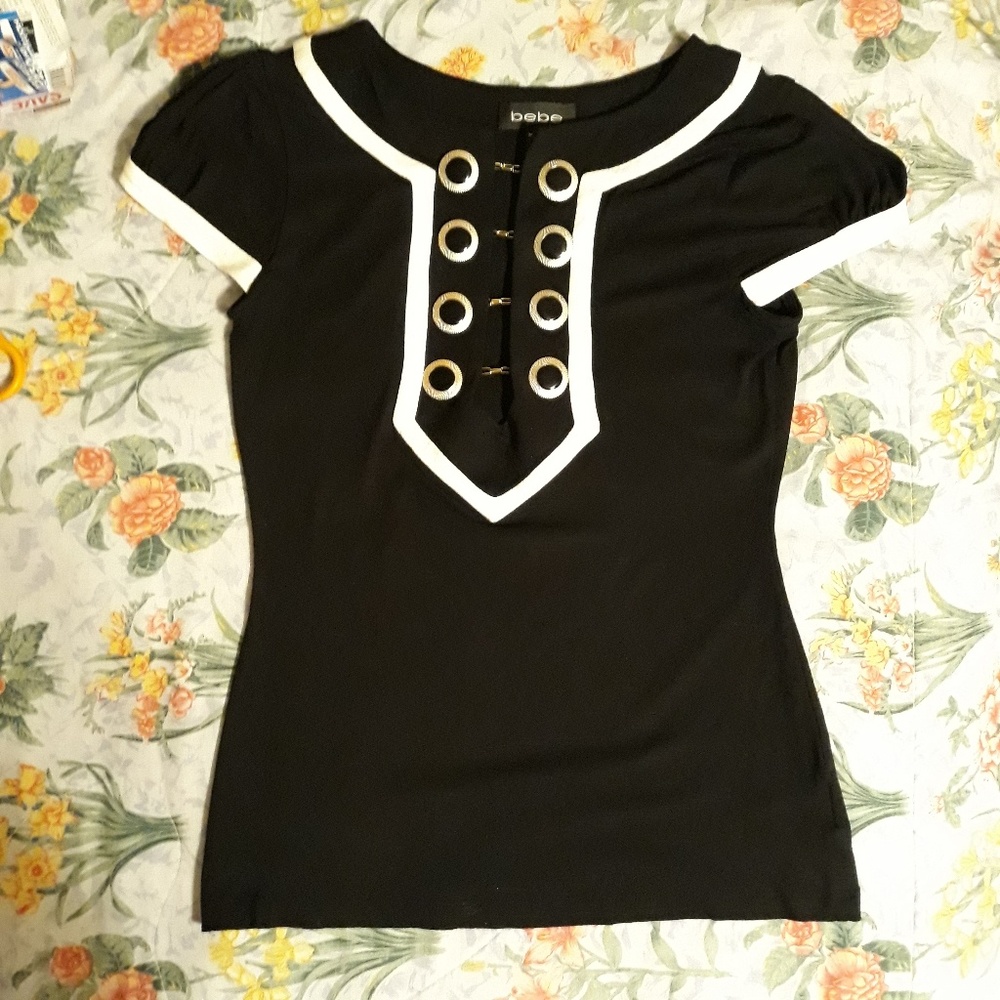 Bebe Chain Button Shirt